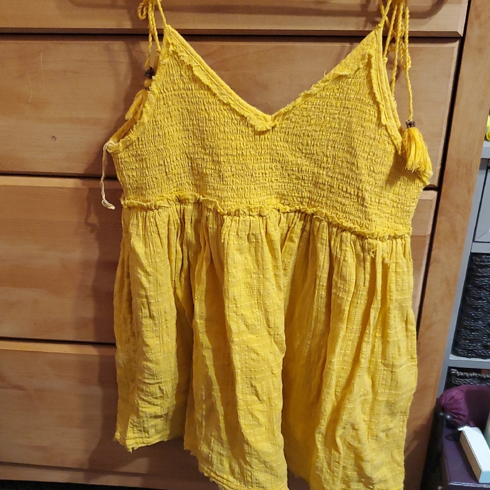 Yellow Free People Dress